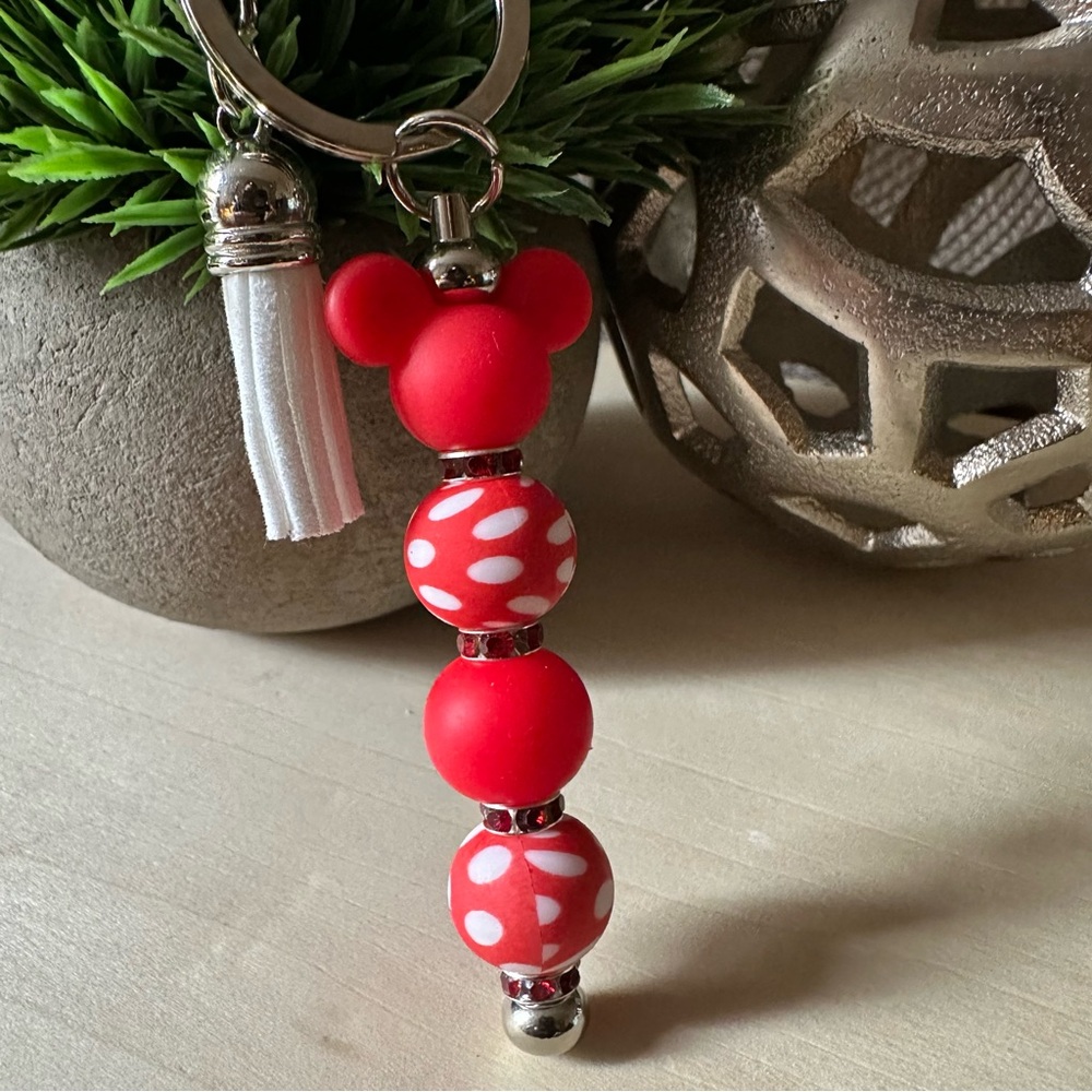 Mickey Mouse‎ Silicone Keychain with Tassel
